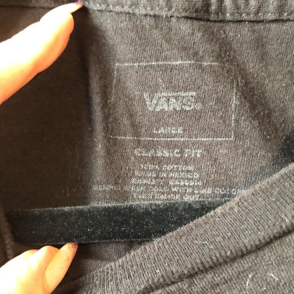 Vans Mens black tee with treasure island motif on back classic fit of the wall L - Picture 5 of 5